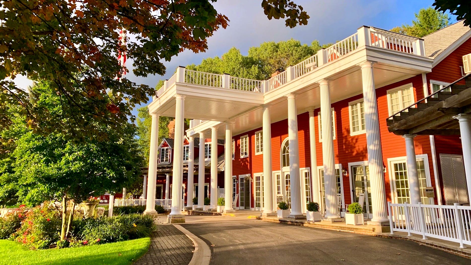 Exterior View of Black Star Farms Inn - not just one of the best places for wine tasting in Traverse City, but one of the best places to stay in Traverse City, too.